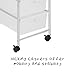 Honey-Can-Do 3-Drawer Plastic Storage Cart on Wheels,Silver