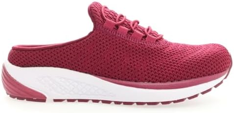 Propet Women's Tour Knit Slide Sneakers, Wine, 9.5 XX-Wide US | Image 2