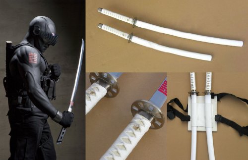 Dream2reality Cosplay G I Joe Snake Eyes Set Of 2 White Medium Carbon Steel Sword Buy Online In Cayman Islands At Cayman Desertcart Com Productid