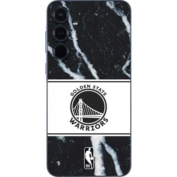 Skinit Decal Phone Skin Compatible with Galaxy A36 5G - Officially Licensed NBA Golden State Warriors Marble Design
