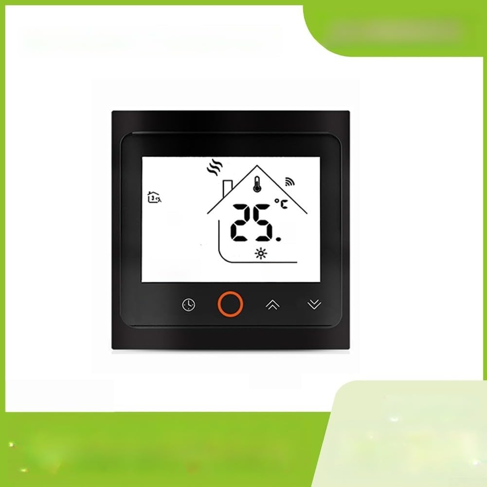 Smart WLAN Thermostat Touchscreen Programmierbar(GBLW，Black/White)