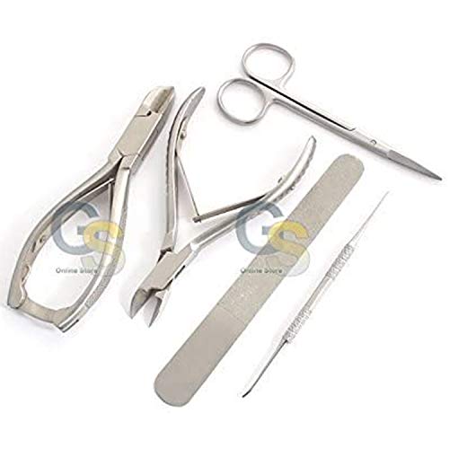G.S Set of Podiatry Pedicure Nail Cutters NIPPERS for Better Foot Care Tools New