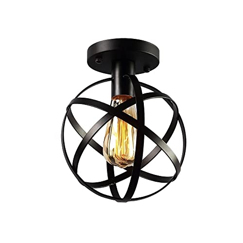 Plafonnier fer forgé sphérique haut de gamme pour intérieur style industriel
