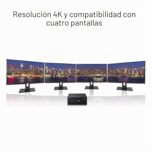 Miniatura 3 de Asus Pn51-Bb353mds1 Mini Pc, Mini Ordenador De Sobremesa Barebone, Amd Ryzen 3 5300u, Radeon Vega Graphics, Sin So, Negro