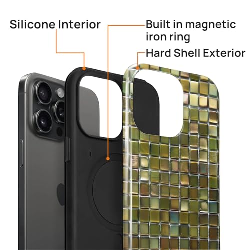 Coque iPhone 15 Pro Max MagSafe antichoc silicone vert olive - 2
