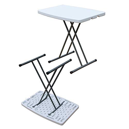 Multipurpose Adjustable Folding Table, Camping Tables That Fold Up Lightweight SZRP, Mainstays Bi-fold Plastic Folding Table White, One Hand Adjustable Height Fold-in-Half Table