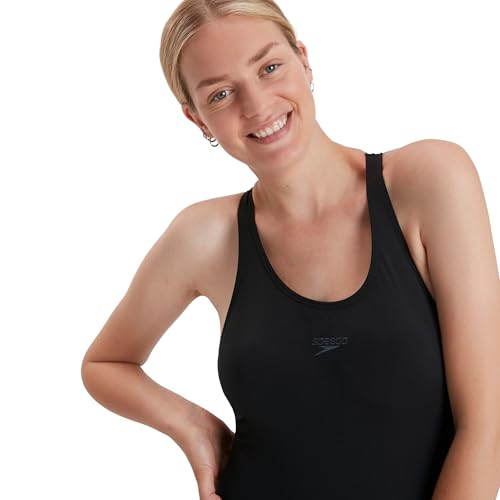 Speedo Bañador Eco Endurance+ Power Espalda Cruzada Mujer, Negro, 32 (ES 38)