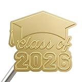 BOMSCTA Class of 2026 Graduation Envelope Stickers: 120 Pcs Gold Foil Embossed Grad Seals, 2 Inch Senior 2026 Stickers for Invitations, Announcement Cards, Party Favors, Gift Bags