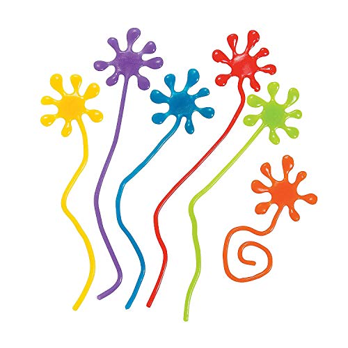 Paint Splatter Sticky Hands Party Favors - 12 pcs