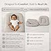 Aila + Aiden Baby Lounger | Organic Cotton Infant Lounger | Adjustable & Portable Floor Lounger | Supervised Use | Soft, Breathable, Washable Cover - Snuggle Collection - (Gray)