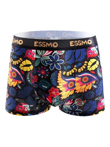 Mens Boxer Briefs Anti Chafing Mens Underwear Comfortable Moisture-Wicking Boxers for Men with 3D Pouch