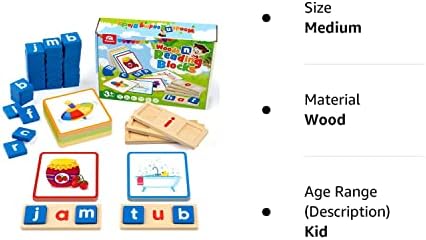 Coogam Wooden Short Vowel Reading Letters Sorting Spelling Games, Sight Words Flashcards Alphabet Puzzle Montessori Educational Toy Gift for Kids 3 4 5 Years Old 8 41aPt7NXciL. AC