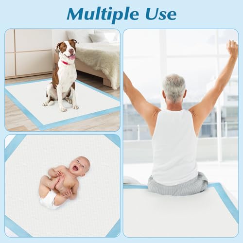 50 Count 36" x 36" Super Absorbency Disposable Underpads - Leakproof Quick Drying Pads for Baby, Puppy & Adults, Bed Pads, Incontinence & Dog Pee by Wowflash - Image 6