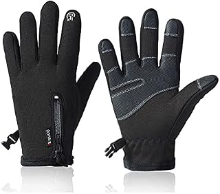 Winter Warm GlovesWaterproof & Windproof Thermal Gloves Non-slip black men's and women's gloves for running driving cycling mountaineering hiking skiing