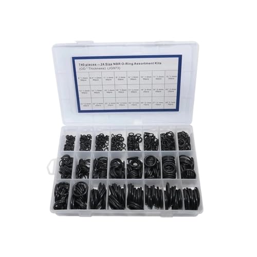 Jeu de bagues RO pour stopper les fuites avec ce kit 740 pièces de joints en nitrile