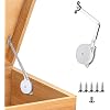 1 Pack | Toys Box Hinges Soft Close - HBL Lid Support Chest Hinges for Wooden Toy Box, Cedar, Storage Trunk & Benches, Made of Zinc Alloy, Safety & Heavy Duty.