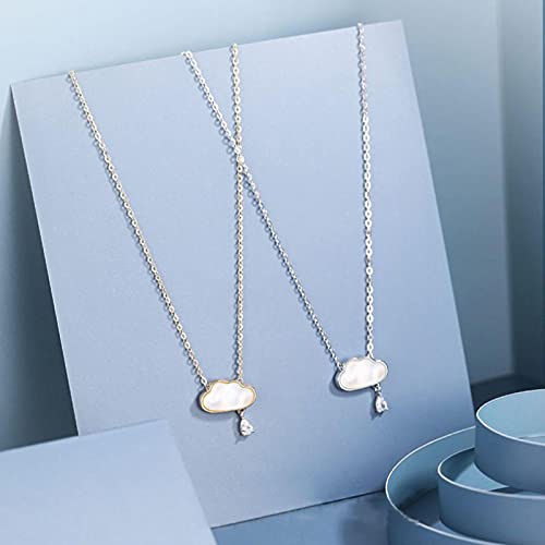 Collier nuage en argent 925, le cadeau d'anniversaire idéal - 5