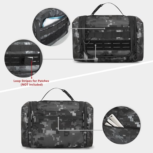 Prokva Hanging Toiletry Bag for Men Tactical Dopp Kit Toiletry Travel Bag - Image 4
