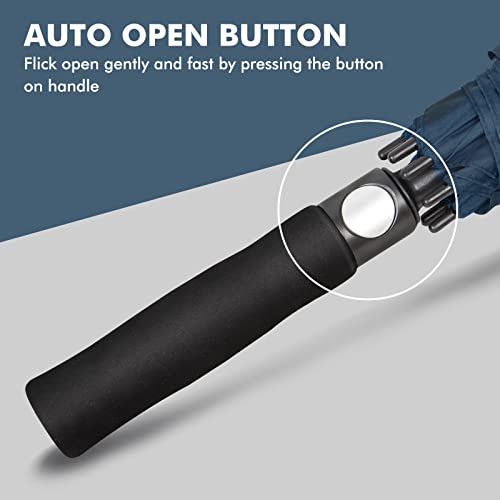 Image of NINEMAX Large Golf Umbrella Windproof Strong 54 /62 /68 Inch,Extra Big Golf Umbrellas Automatic Open Double Canopy for Gents Women
