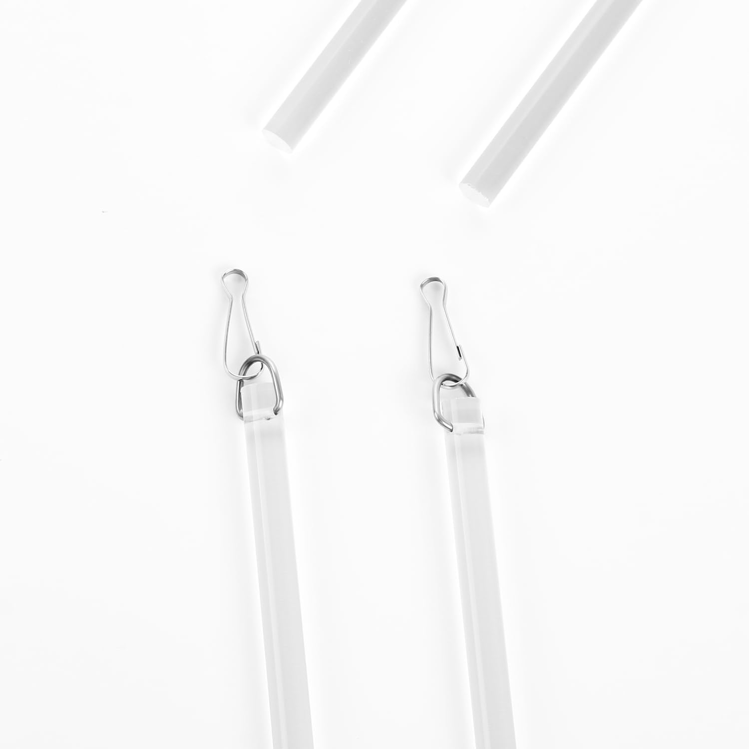 Photo 1 of 17 inch Curtain Pull Wand, Clear Curtain Pull Rod with Hook, Drapery Pull Wand for Easier Opening and Back - 2 Pack