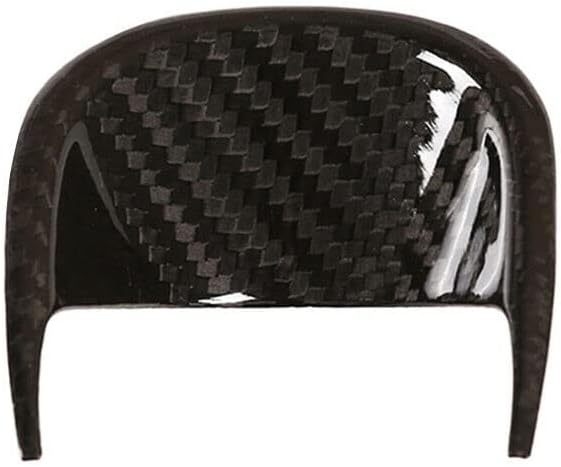 Real Black Full Carbon Fiber Interior Dashboard Clock Cover Trim Fit for Maserati Ghibli 2014-2021