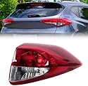 QDFGNKBAI Auto Rücklicht-Komplettsets für Hyundai Tucson 2015-2018, Rückleuchten Montage Bremslicht Blinker Links Rechts Ersatz Zubehör,A/Only 1 Right Outer