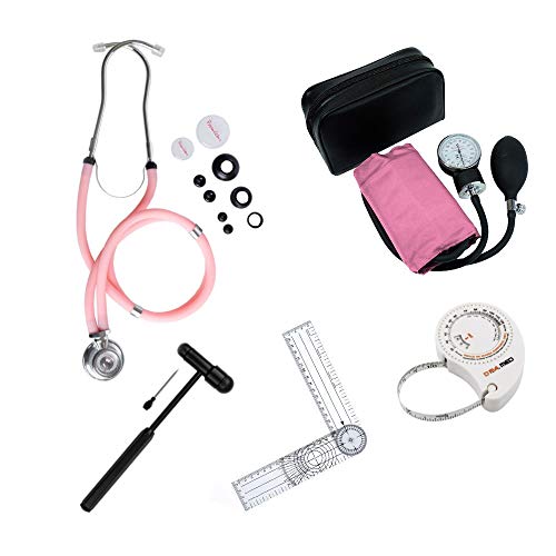 Kit Acad&ecirc;mico Fisioterapia Completo - Cores - Premium (Rosa)