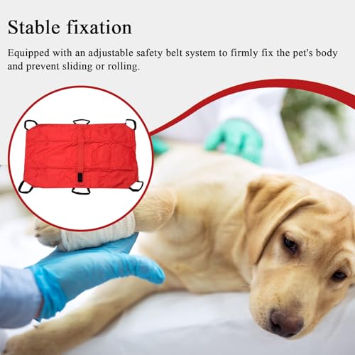 Civière porte-animaux pliante avec sangle pour chiens moyens et grands