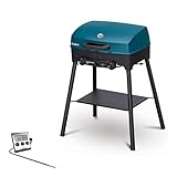 MH-Online Enders Camping Grill Gasgrill klein - EXPLORER NEXT PRO mit Thermometer als Grill Set - Camping Gasgrill Camping - auch als Grill Balkon, Gasgrill Tischgrill - Edelstahl Rost, Alugussgehäuse