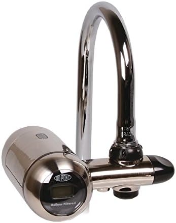 DuPont WFFM350XCH Electric Metered 200-Gallon Deluxe Faucet Mount Premium Water Filtration Filter, Chrome, Old Version