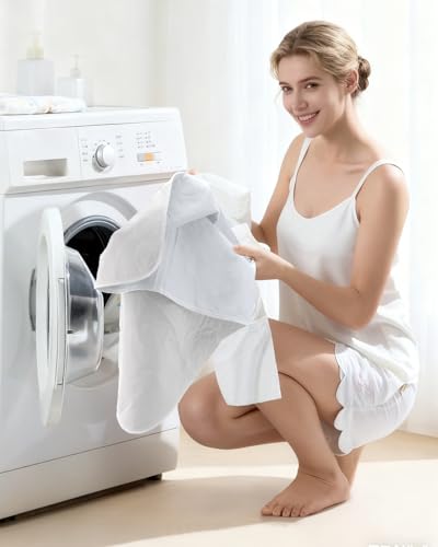Image of Washable Bed Pads 36 inch x 72 inch - 2 Pack, White, Waterproof Bed Pads for Incontinence, Bed Wetting Pads for Bed, Sofa, Floor, Resuable Underpads for Adults, Seniors, Pet