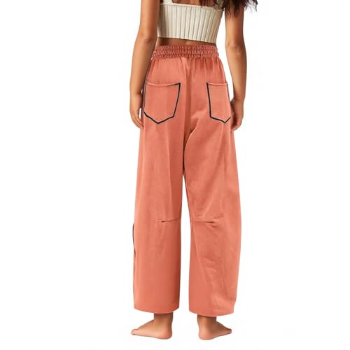 Teen Girls Baggy Wide Leg Pants Fashion Line Patching Cool Sweatpants Boys Casual Streetwear Pants with Pockets Fall Winter4