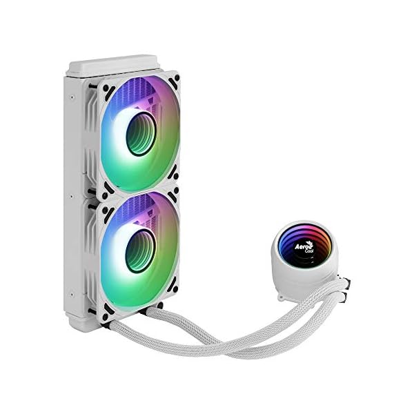 Aerocool MIRAGEL240W, Refrigeración Líquida CPU, 2xVentilador 12cm ARGB, TDP 400W,Blanco - Image 4