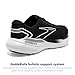 Brooks Men's Glycerin GTS 21 Supportive Running Shoe - Black/Grey/White - 9.5 Medium