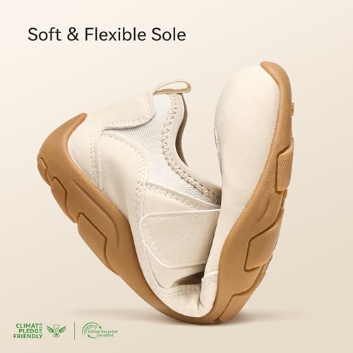 Image of BOSTANTEN Mary Jane Sneakers, Wide Casual Shoes Women, Hook-and-Loop Strap | Wide Toe Box, Lightweight Flexible Sole, Breathable Mesh Panels, Comfortable Slip On Design, Cute Style for Daily Wear