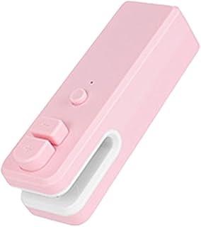 Clip magnético para máquina de sellado de aperitivos, sellado a presión caliente recargable, frescura garantizada (rosa)