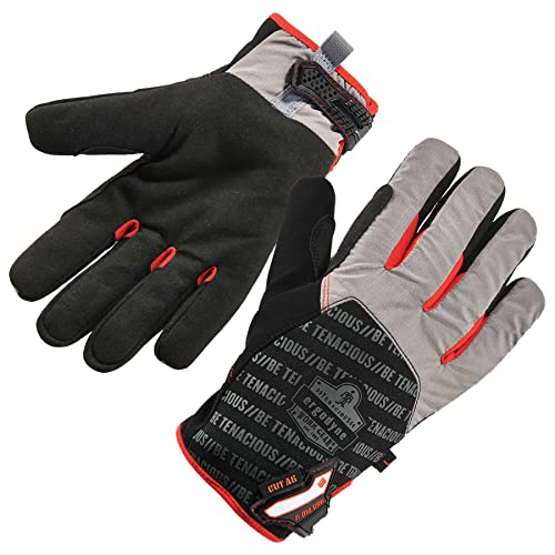 Ergodyne Proflex 814Cr6 Cut-Resistant Thermal Winter Work Gloves, Level A6 Cut Protection, Black, Medium #TOP1