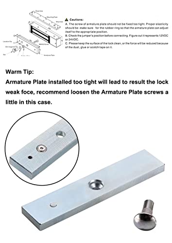 Electromagnetic Lock 1200Lbs 500Kg Holding Force Electric Magnetic Door Lock 12V Fail Safe Nc Mode For Access Control System #TOP5