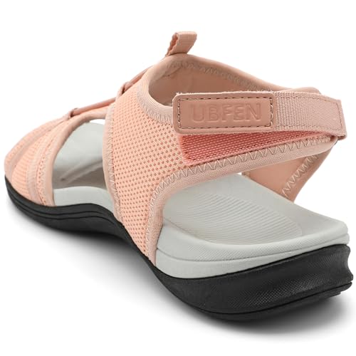 Image of UBFEN Womens Hiking Sandals Comfortable Walking Sandals Summer Sport Breathable Arch Support