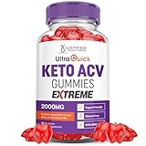 Justified Laboratories Ultra Quick Keto ACV Gummies Extreme 2000MG Ultraquick Keto Gummies Apple Cider Vinegar Formulated with Pomegranate Beet Juice Powder B12 Vegan Non GMO 60 Gummys