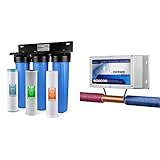 iSpring WGB32BM 3-Stage Whole House Water Filtration System & Manganese Reducing Filter & ED2000...