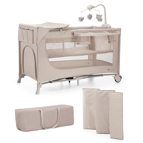 Kinderkraft 3-in-1 Joy Lightweight Portable Baby Travel Cot