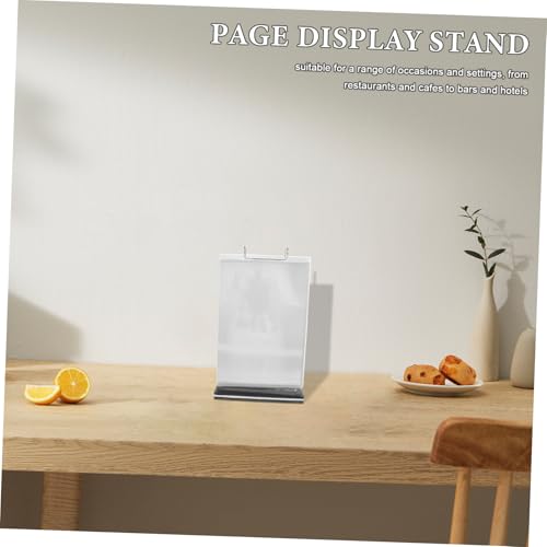 Support menu flip vertical avec protection double face transparente