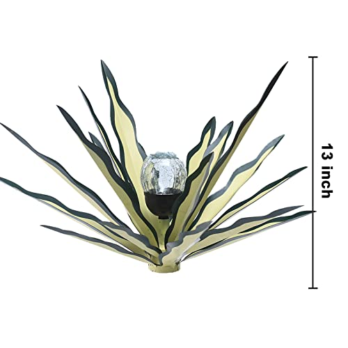Jesokiibo 2Pcs Tequila Rustic The Latest In 2022 Sculpture Metal Agave Plant Home Decor Rustic Hand Painted Metal Agave Garden Ornaments Outdoor Decor Figurines Home Yard Decorations Lawn Ornaments #TOP1