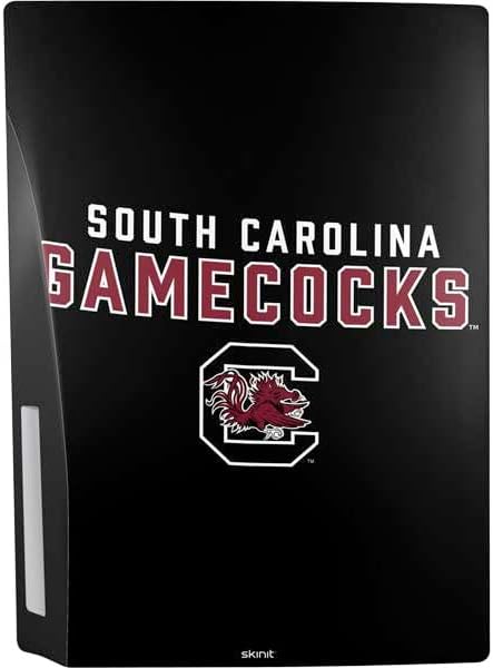 Skinit Decal Gaming Skin Compatible with PS5 Bundle - Officially Licensed University of South Carolina Gamecocks Black Design