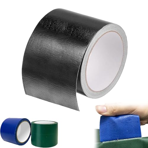 Pioautiy Nelsunu Tarp Tape, Nelsunu Tarpaulin Tape, High Adhesive Tarpaulin Tape Tarpaulin Repair Tape, Tarpaulin Repair Tape, Tarp Repair Tape,Tarpaulin Waterproof Heavy Duty Tape, (Black, 8CM*20M)