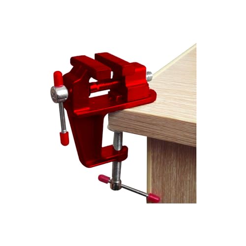 Avilia Morsa da Banco Girevole 180° e Morsetto a G - Max Apertura 30mm - Morsa Ideale per Falegnameria e officina - Morsa da Tavolo Perfetta per Ogni Superficie di Lavoro