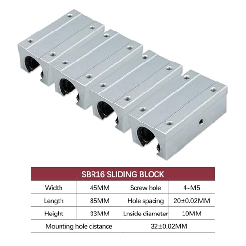 Glissières de guidage de chariot SBR16 SBR20 rails de support linéaire CNC - 2