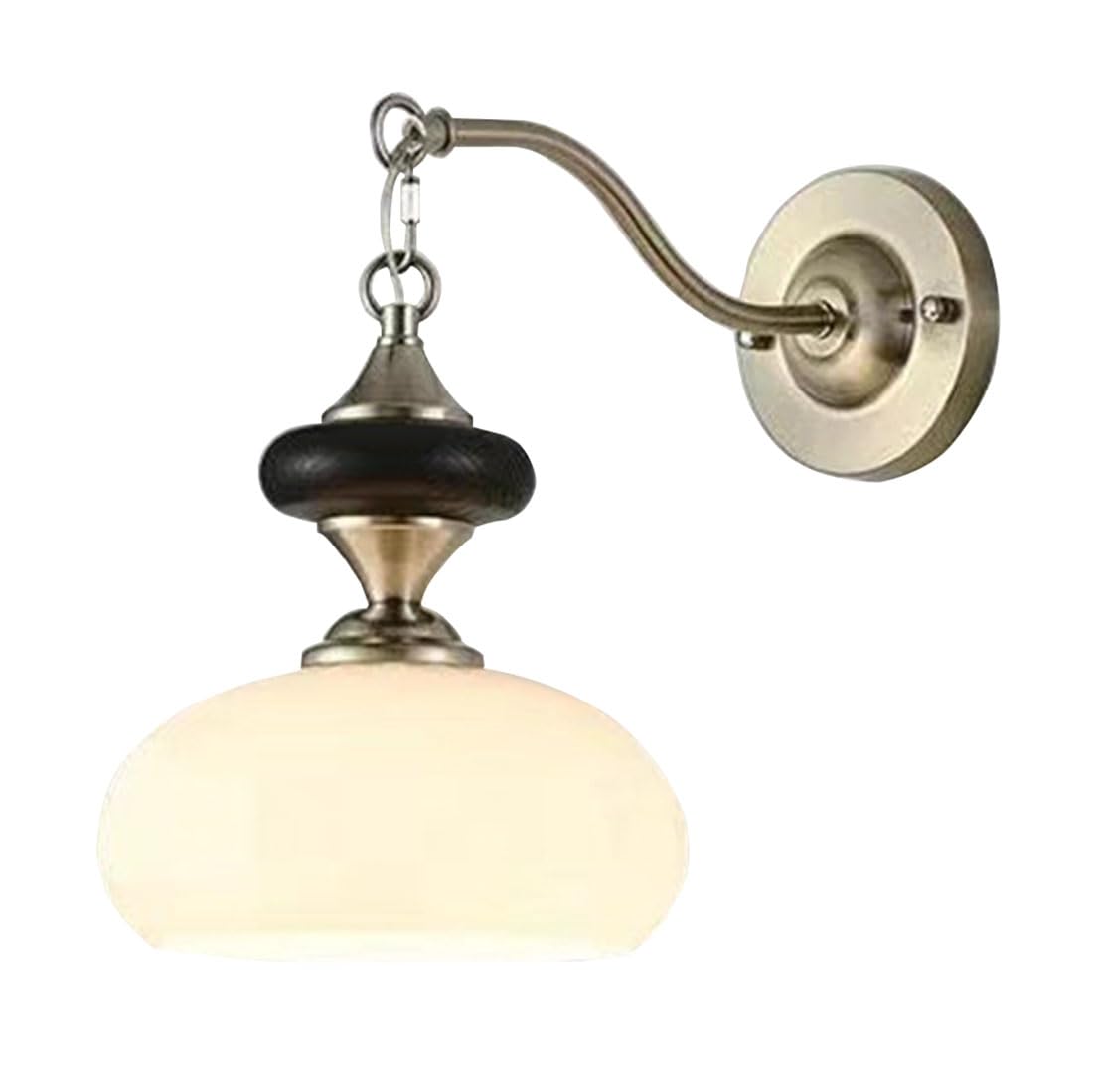 Applique moderna da parete con paralume in vetro a forma di fiore, stile industriale, attacco E27, lampada da comodino retrò, ideale per camera da letto, soggiorno, scale, corridoio, ristorante, loft