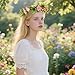 DLOULP Fashionable Simulated Floral Crowns with Detailed Petals Props for Various Outfits Hair Decoration Photography Accessory